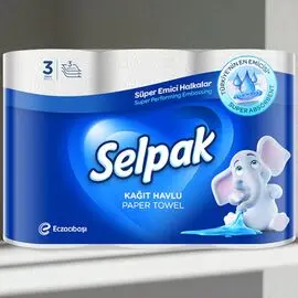 Prosoape de hartie SELPAK Free 20% 3 staturi 3 role