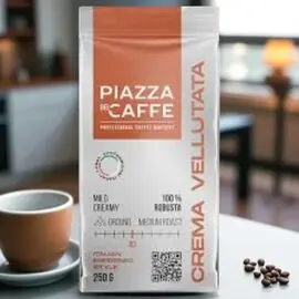 Cafea PIAZZA DEL CAFFE Piazza Crema Velutata, macinata, 250 g