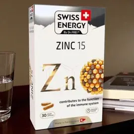 Vitamine in capsule SWISS ENERGY ZINC 15 mg, blister, 30 capsule