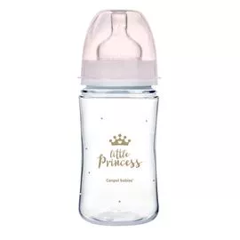 Biberon CANPOL  35/234 Easy Start Royal Baby,  anti-colik, 3+ luni, 240 ml