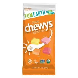 Жевательные конфеты YUMEARTH, Из фруктов, 4 вкуса, 57 г