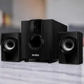 Speakers SVEN MS-107, 2.1 / 5W + 2x2.5W RMS, negru