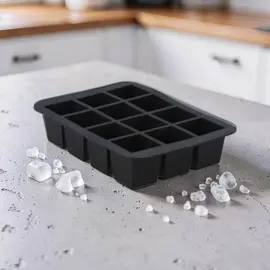 Forma pentru gheata EH 12 celule 19X14X4 cm, neagra