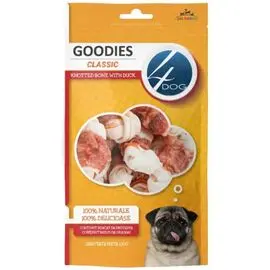 Узловая кость с уткой 4DOG GOODIES Classic, 120 г