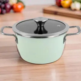 Oala cu capac DELIMANO Nordic, Mint, 20cm