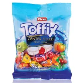 Конфеты с фруктовым соком Elvan Toffix Mix, 152 гр