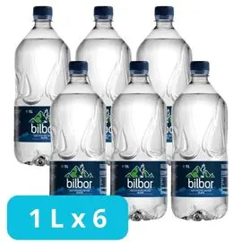 SET Apa minerala BILBOR naturala, necarbogazificata, 1 L х 6 buc