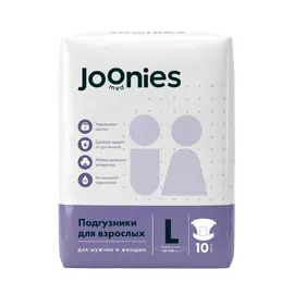 Scutece pentru adulți JOONIES Med Adult L, 10 buc.