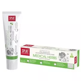 Зубная паста SPLAT Professional Medical Herbal, комплексная защита и противовоспалительные действие на деснах, 100мл
