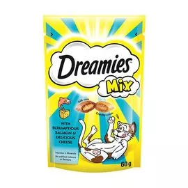 Delicii DREAMIES Branza & Somon, 60g