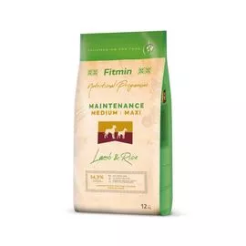 Hrana uscata FITMIN dog medium maxi lamb&rise. 12 kg