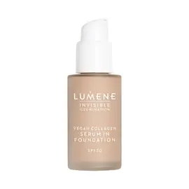 Fond de ten LUMENE Vegan Collagen Serum in Foundation SPF30, nuanta 2, 30 ml