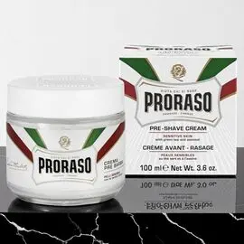 Crem inainte de ras PRORASO pentru piele sensibile, 100 ml