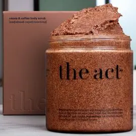 Scrub de corp THE ACT, cu cafea si ciocolata, 300 g
