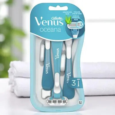 Aparat de ras GILLETTE VENUS OCEANA folosinta, 3 lame, 3 buc