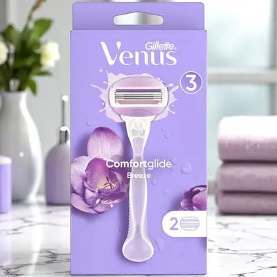 Aparat de ras GILLETTE VENUS BREEZE +2 rezerve, 3 lame, 1 buc