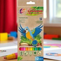 Creioane color ЛУЧ ZOO Plastic-Hexagon, 29С, 12 culori
