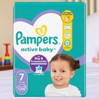 Scutece pentru copii PAMPERS Jumbo Minus Extra Large №7, 15+ kg, 44 buc