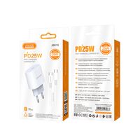 Încărcător Jokade 1*Type-C with Cable Type-C to Type-C, 25W, Max JB010, White, 3 image