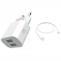 Încărcător Jokade with Cable USB to Lightning Single Dual, 5A, Yiyue, White