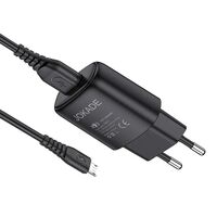 Încărcător Jokade with Cable USB to Micro-USB Single Port, 3A, Kaer, Black, 2 image