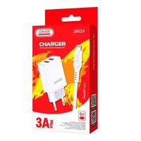 Încărcător Jokade with Cable USB-A to Lightning Dual Port, JB024, 3A, White, 3 image