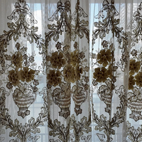 Draperii cu imprimeu TOP SHOP Royal Bloom, 5D, Roz, 4 image