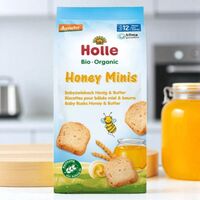 Mini-biscuiti HOLLE de griu, cu miere, 12 luni+, 100g