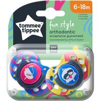 Suzeta ortodontica TOMMEE TIPPEE Fun (6–18 luni) 2 buc