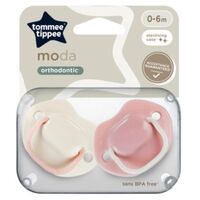 Suzeta ortodontica TOMMEE TIPPEE Moda (0–6 luni) 2 buc