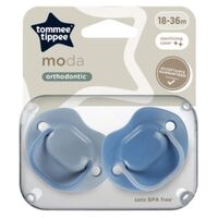 Suzeta ortodontica TOMMEE TIPPEE Moda (18–36 luni) 2 buc