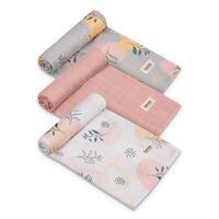 Set de 3 scutece LIONELO, din bambus, 70x70 cm, Leaf, 2 image