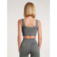 Top sport pentru femei Giulia Top Rib, roșu-mac, S/M, 2 image