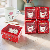 Set cana "Love" cu lingura, in cutie-cadou