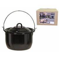 Oală Ambiance, Emailată, 20 cm, 3.3 L, Cu capac și mâner pentru suspendare, 2 image