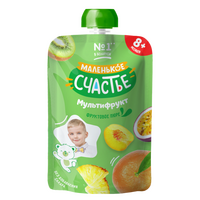 Piure Маленькое счастье, multifruct, 8+, 90 g