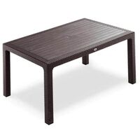 Set Masa ratan 90x150 cm (fara sticla), 1 buc + scaune Babel, 6 buc, 4 image