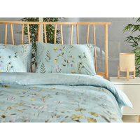 Set lenjerie de pat DORMEO Natures Flowers Blue, 140×200 cm, albastru deschis