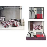Lenjerie de pat NEWHOME Poplin Hector red, 2 persoane, bumbac