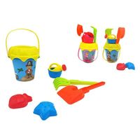 Set de jucarii pentru nisip in caldarusa, 30 cm, 7 buc, 2 image