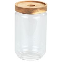 Borcan de depozitoare cu capac UJMFG-023, sticla, 0.75 l, 2 image