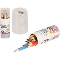 Set creioane colorate, ascutitoare, 12 buc, 3 image