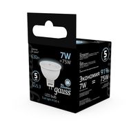 Bec GAUSS Black MR16 LED 7W, GU5.3, 4100К, 630lm, IP20, 4 image