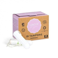 Tampoane fara aplicator GINGER ORGANIC Normal, 18 buc, 2 image