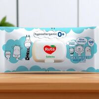 Servetele umede RUTA, Selecta Baby, 120 buc