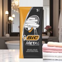 Aparat de ras BIC 1 lame Single Metal, 5 buc