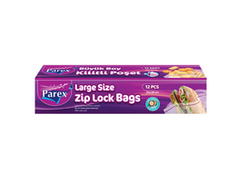Pachete pentru congelare PAREX ZIP LOCK, Large (26x28 cm), 12 bucăți