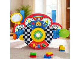 Jucarie volan de agatat WINFUN cu elemente textile, sunete si lumini