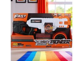 Arma de jucarie electrica FAST PIONEER BIG505, 48 proiectile, cilindru rotativ