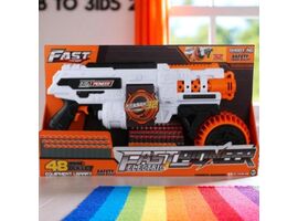 Blaster de jucarie electric FAST PIONEER BIG509, 48 proiectile, cilindru rotativ
